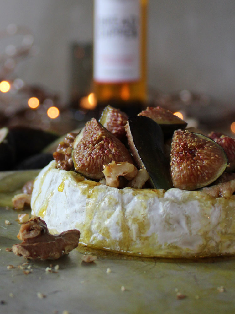 BAKED CAMEMBERT WITH WALNUT & FIG