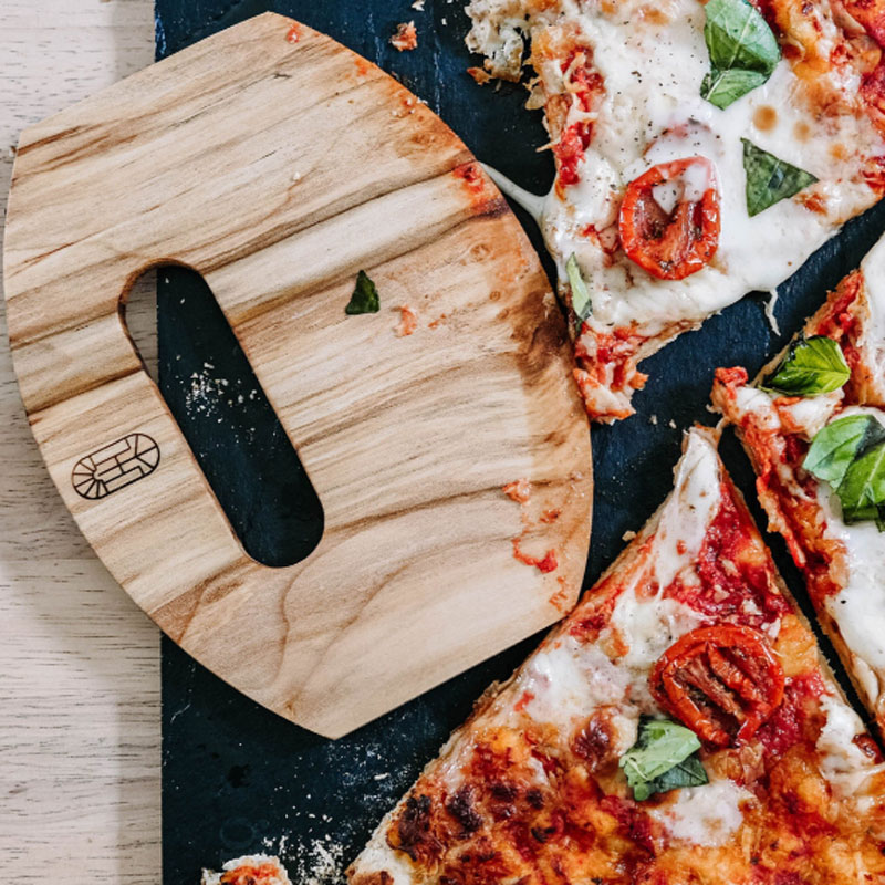 Hardwood Pizza Cutter