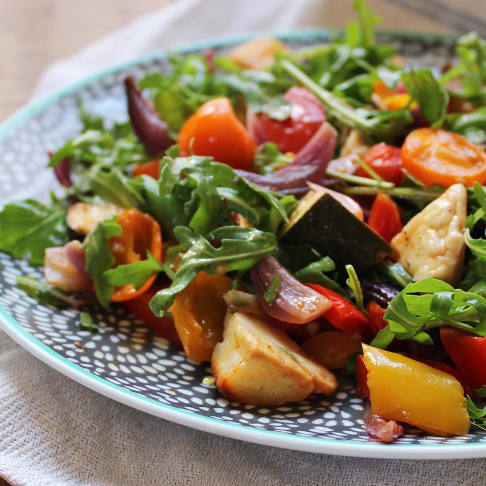 Roasted Veg & Halloumi Salad