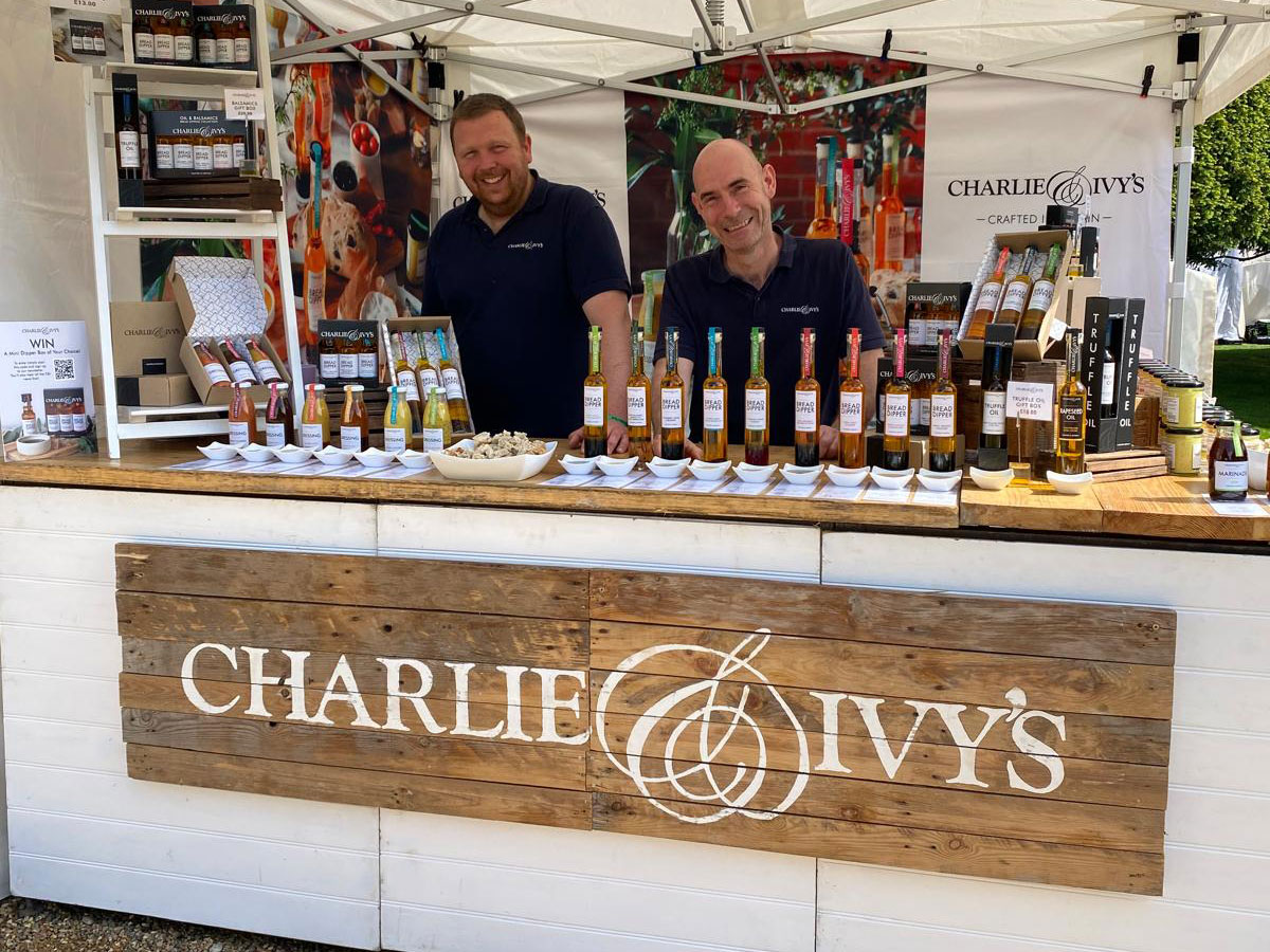 Charlie & Ivy's new branding at a show