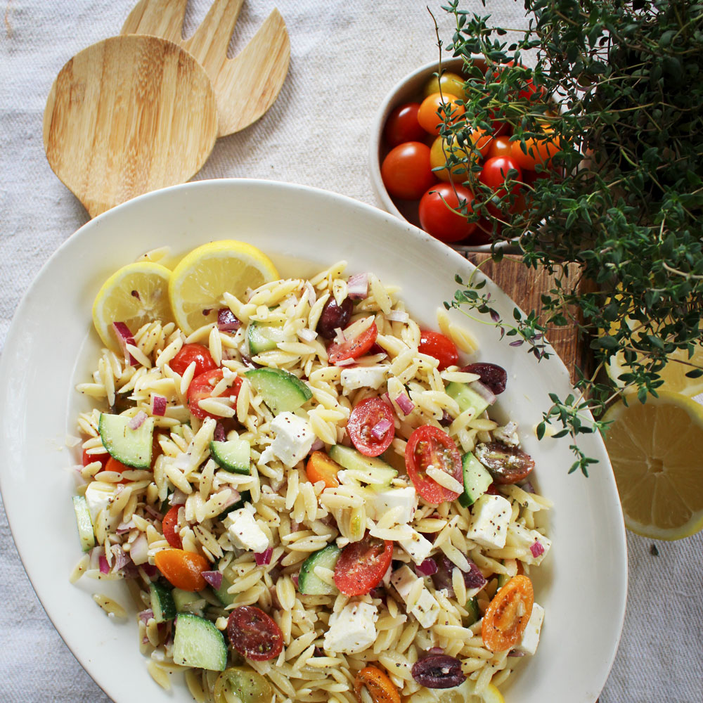 Zingy Lemon Orzo Salad